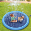 Non Slip Splash Pad for Kids and Dogs Outdoor Water Play Mat with Fountain Spray