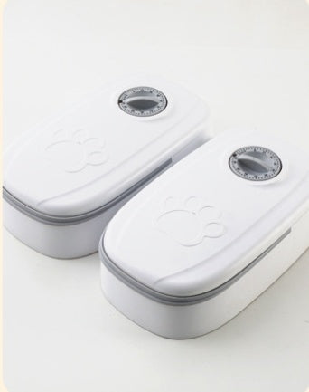 Automatic Pet Feeder with Timer and Stainless Steel Bowl for Dogs and Cats