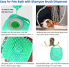 Pet Shampoo Massage Brush for Dogs and Cats with Soft Silicone Bristles