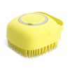 Pet Shampoo Massage Brush for Dogs and Cats with Soft Silicone Bristles