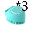 Silicone Pet Bath Massage Glove Brush for Dogs and Cats with Shampoo Dispenser