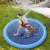 Non Slip Splash Pad for Kids and Dogs Outdoor Water Play Mat with Fountain Spray