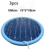 Non Slip Splash Pad for Kids and Dogs Outdoor Water Play Mat with Fountain Spray