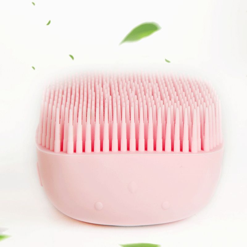Soft Silicone Pet Bath Brush with Shampoo Dispenser for Dogs and Cats