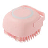 Silicone Pet Bath Massage Glove Brush for Dogs and Cats with Shampoo Dispenser