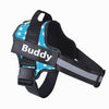 Personalized No Pull Dog Harness with Reflective Adjustable Vest and Custom Patch for All Dog Sizes