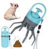Portable Dog Pooper Scooper with Bag Dispenser and Eight Claw Shovel Design