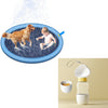 Non Slip Splash Pad for Kids and Dogs Outdoor Water Play Mat with Fountain Spray