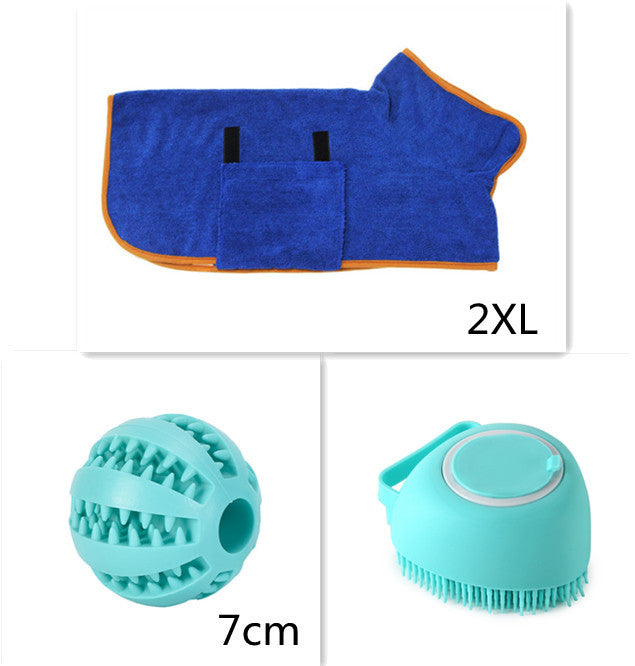 Silicone Pet Bath Massage Glove Brush for Dogs and Cats with Shampoo Dispenser