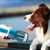 Portable Dog Water Bottle with Food Container and Waste Bag Holder