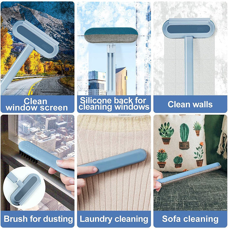 Four in One Pet Hair Remover Brush for Dogs Cats Clothes and Window Screens