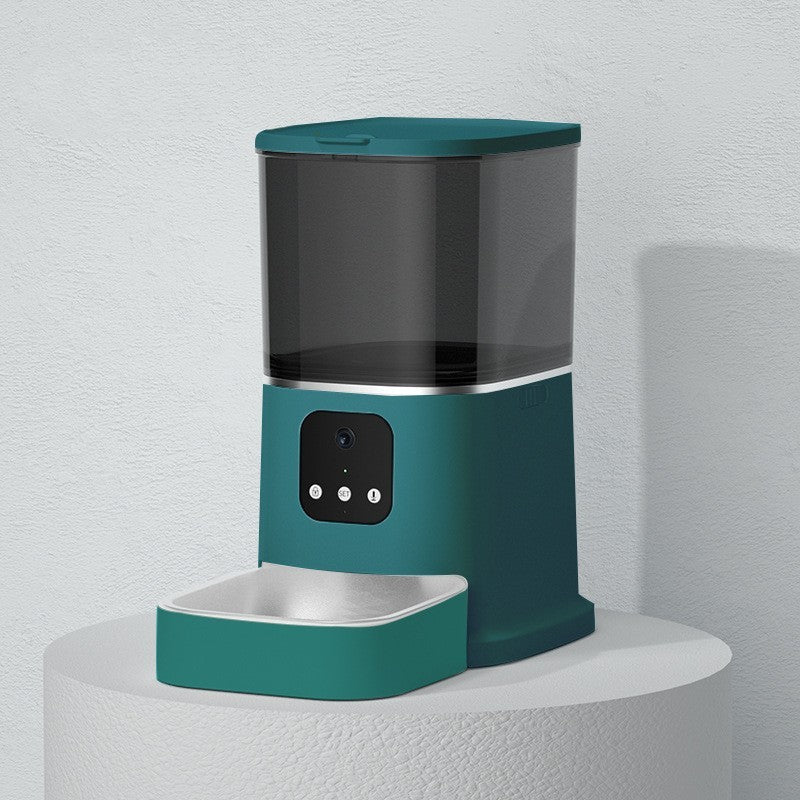 Smart Automatic Pet Feeder with App Control Timer and Voice Recorder for Dogs and Cats