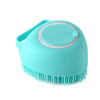 Silicone Pet Bath Massage Glove Brush for Dogs and Cats with Shampoo Dispenser