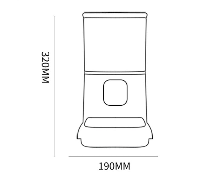 Smart Automatic Pet Feeder with App Control Timer and Voice Recorder for Dogs and Cats