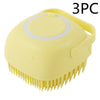 Silicone Pet Bath Massage Glove Brush for Dogs and Cats with Shampoo Dispenser