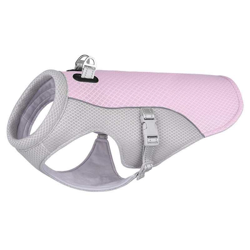 Dog Cooling Vest for Summer Breathable Sunproof Clothing for Outdoor Walking