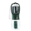 Portable Dog Water Bottle with Food Container and Waste Bag Holder