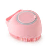 Silicone Pet Bath Massage Glove Brush for Dogs and Cats with Shampoo Dispenser