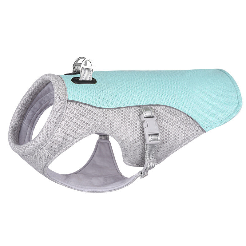 Dog Cooling Vest for Summer Breathable Sunproof Clothing for Outdoor Walking