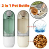 Two in One Pet Water and Food Cup for Dogs Portable Travel Drinking Bottle