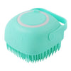 Silicone Pet Bath Massage Glove Brush for Dogs and Cats with Shampoo Dispenser