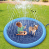 Non Slip Splash Pad for Kids and Dogs Outdoor Water Play Mat with Fountain Spray