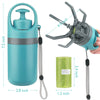 Portable Dog Pooper Scooper with Bag Dispenser and Eight Claw Shovel Design