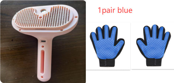 Self Cleaning Pet Grooming Brush with Mist Spray for Dogs and Cats