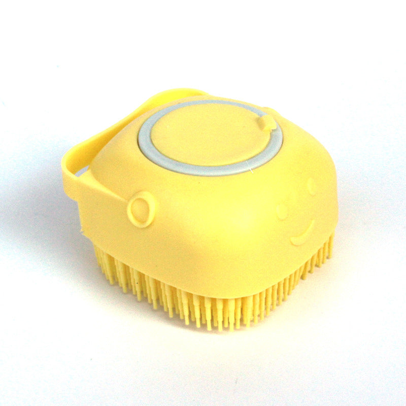 Silicone Pet Bath Massage Glove Brush for Dogs and Cats with Shampoo Dispenser