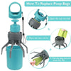 Portable Dog Pooper Scooper with Bag Dispenser and Eight Claw Shovel Design