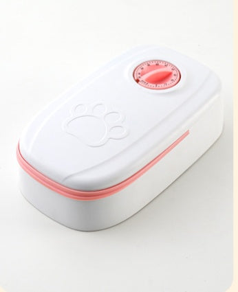 Automatic Pet Feeder with Timer and Stainless Steel Bowl for Dogs and Cats