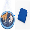 Non Slip Splash Pad for Kids and Dogs Outdoor Water Play Mat with Fountain Spray