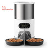 Smart App Pet Feeder with Stainless Steel Bowl and Voice Recording for Cats and Dogs