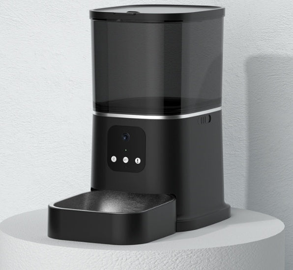 Smart Automatic Pet Feeder with App Control Timer and Voice Recorder for Dogs and Cats
