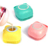 Silicone Pet Bath Massage Glove Brush for Dogs and Cats with Shampoo Dispenser