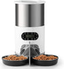 Smart App Pet Feeder with Stainless Steel Bowl and Voice Recording for Cats and Dogs