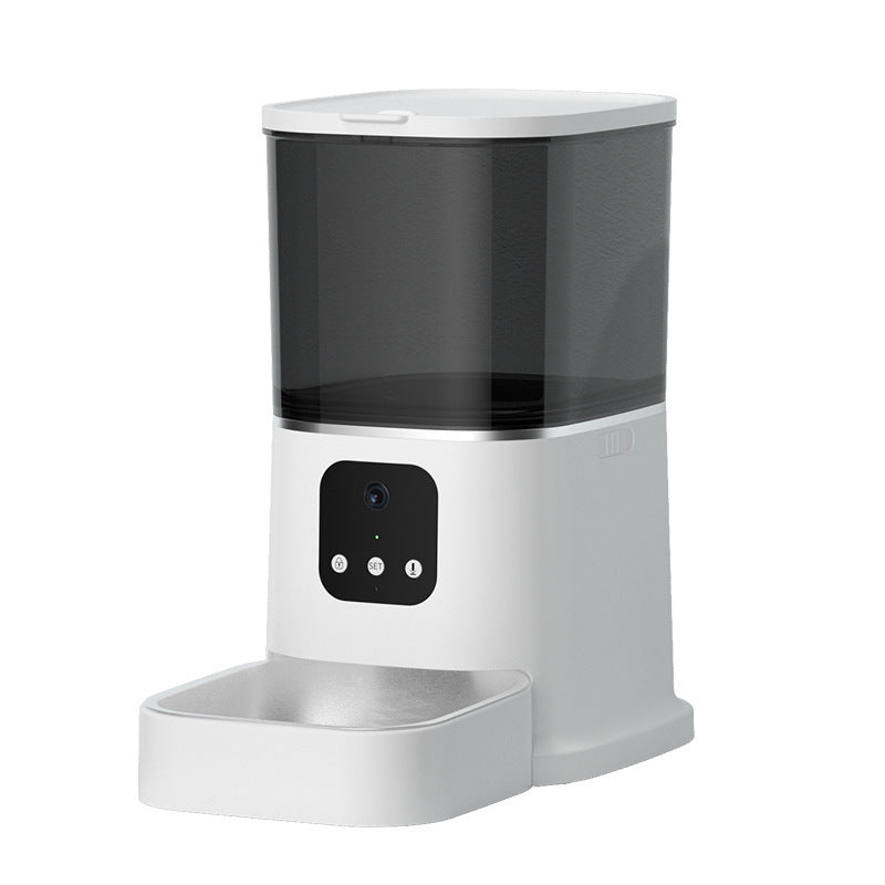 Smart Automatic Pet Feeder with App Control Timer and Voice Recorder for Dogs and Cats